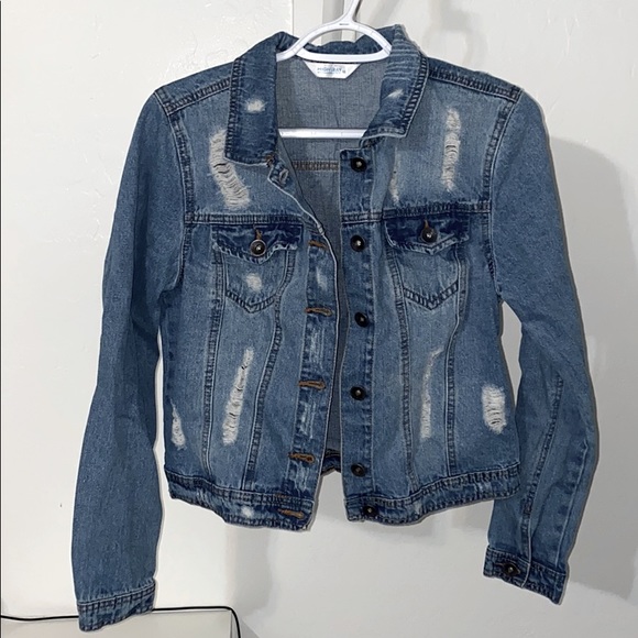 Distressed Jean Jacket - Picture 2 of 3
